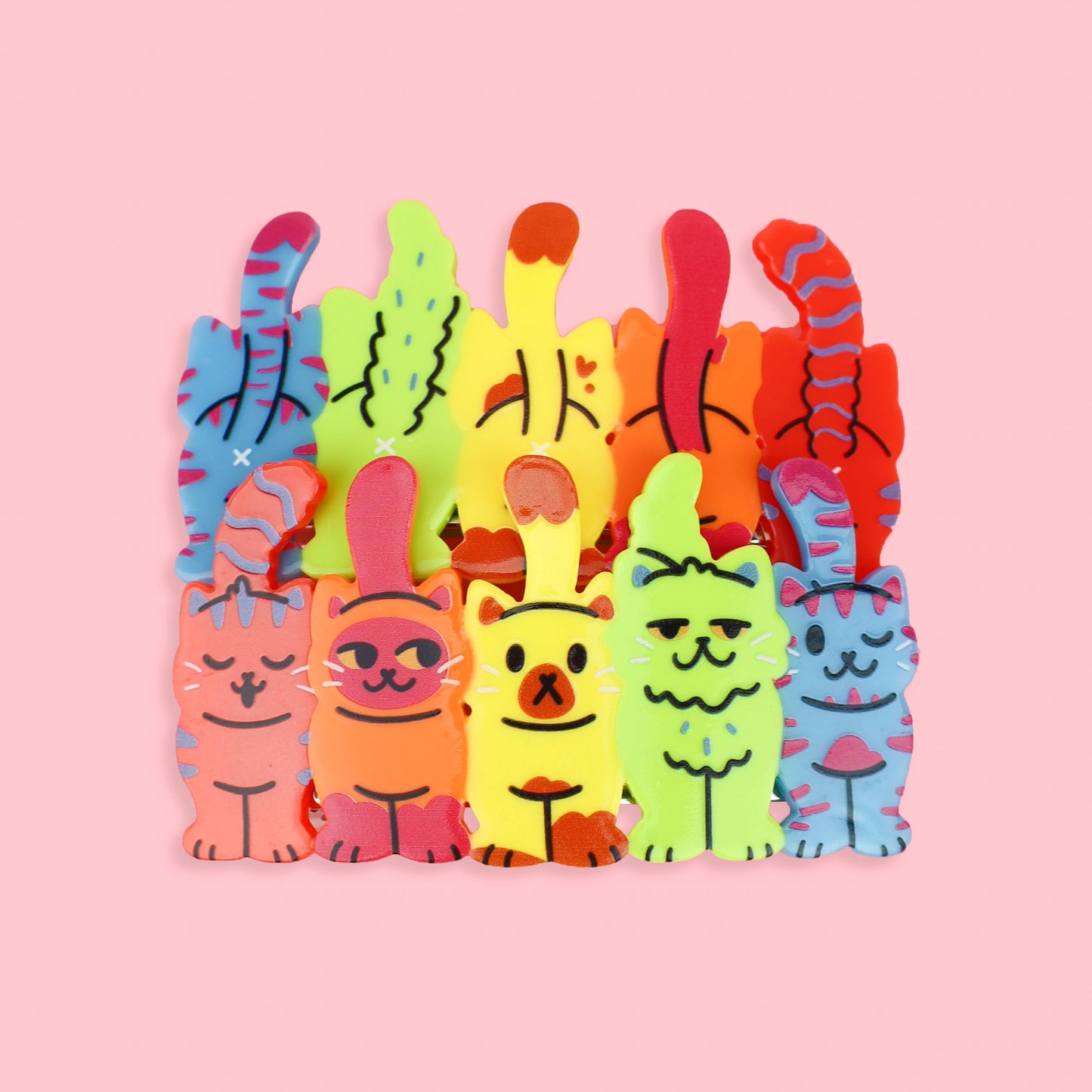 Cat Butts Hair Clip Set