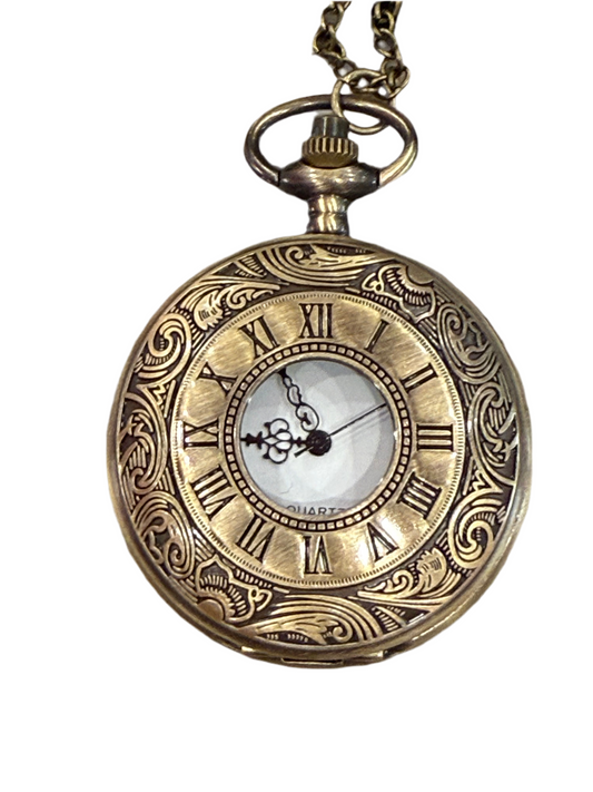 The Bronze Scroll Pocket Watch