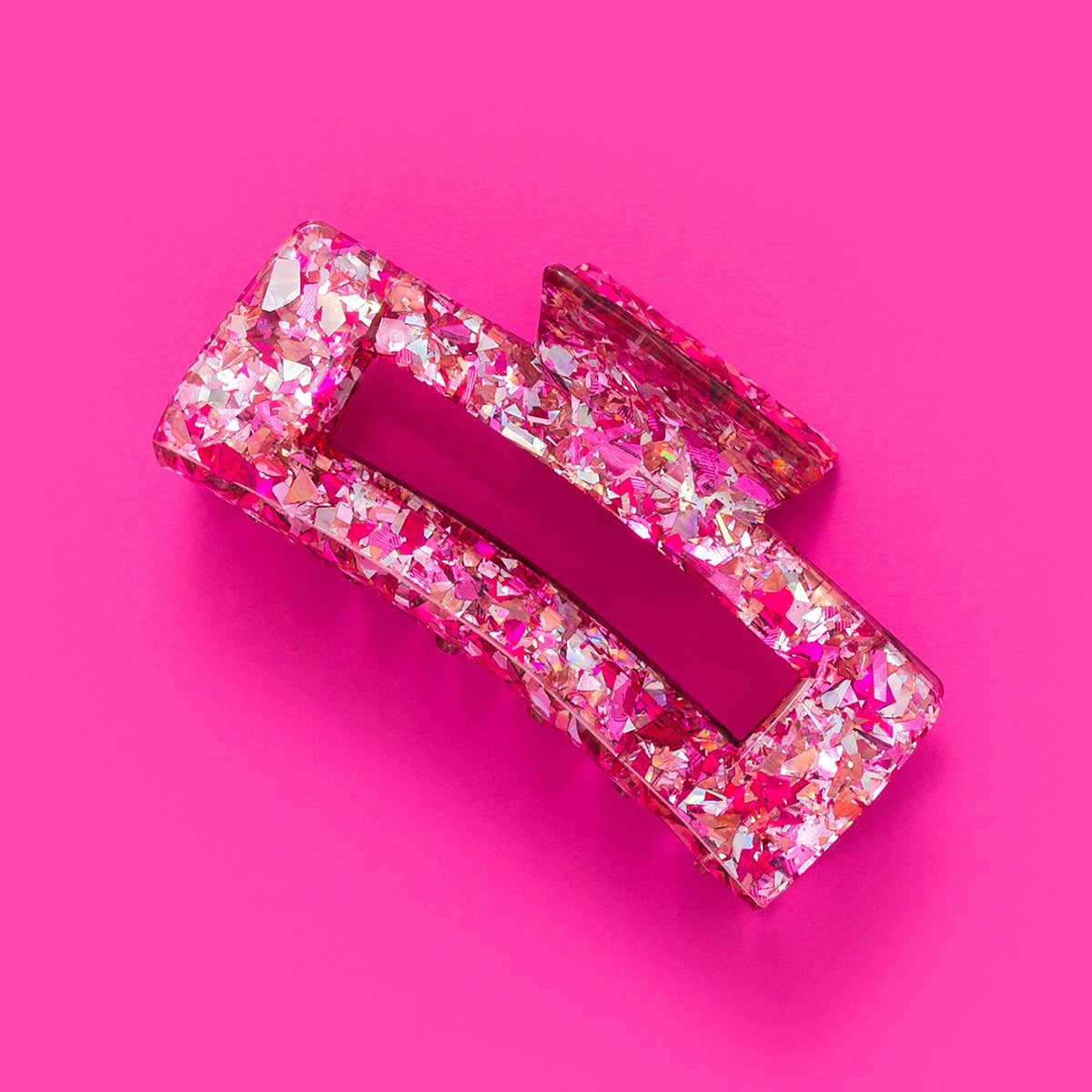 Claw Hair Clip - Pink Confetti