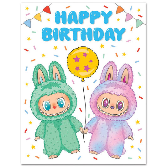 Labubu Big Energy Birthday Card