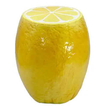 18" Lemon Stool Home Decor