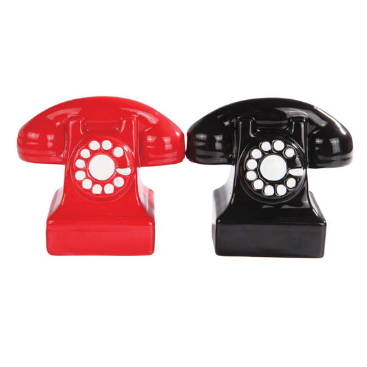 Retro Phones Salt and Pepper Shaker Set