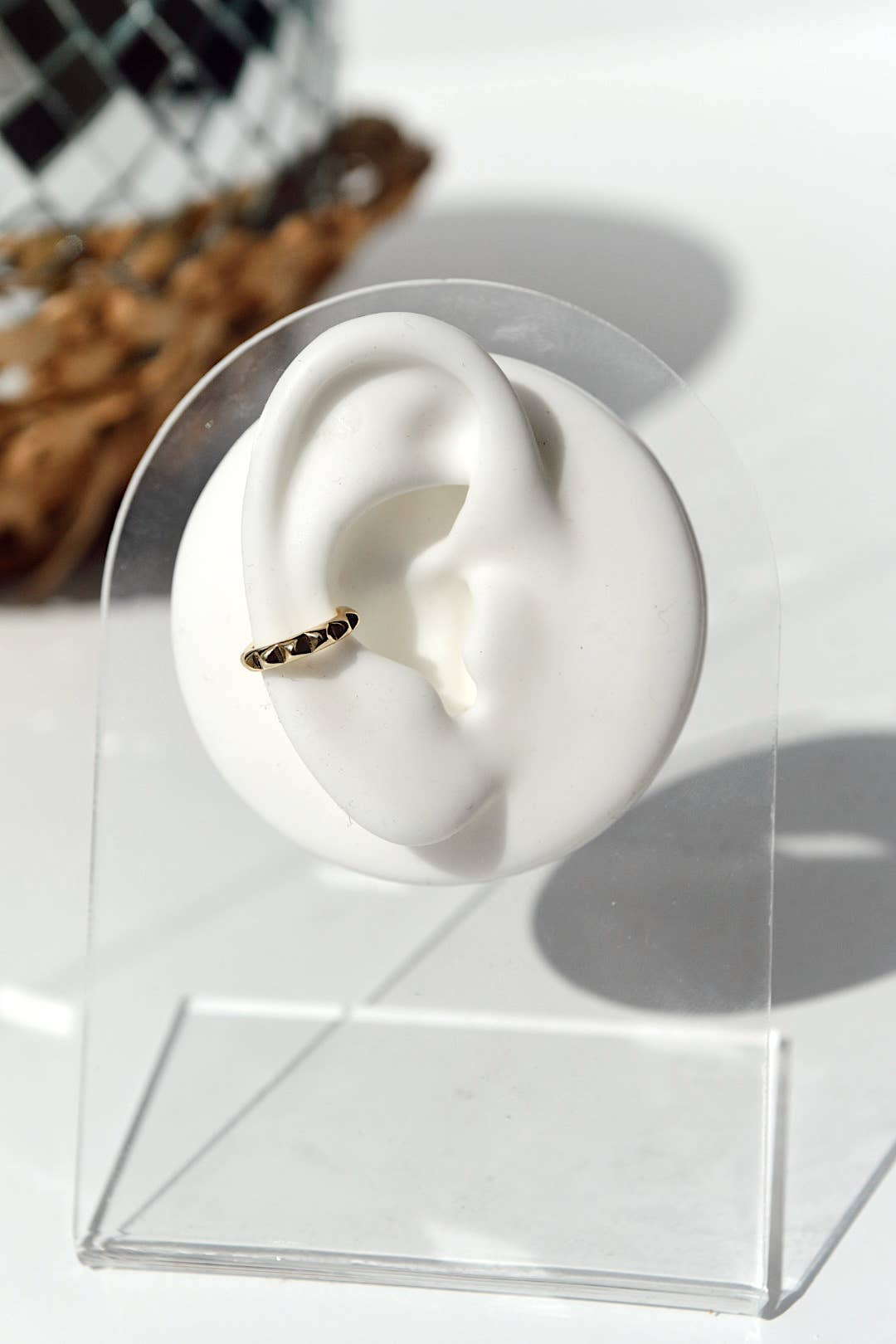 Edge Gold Cuff Earring