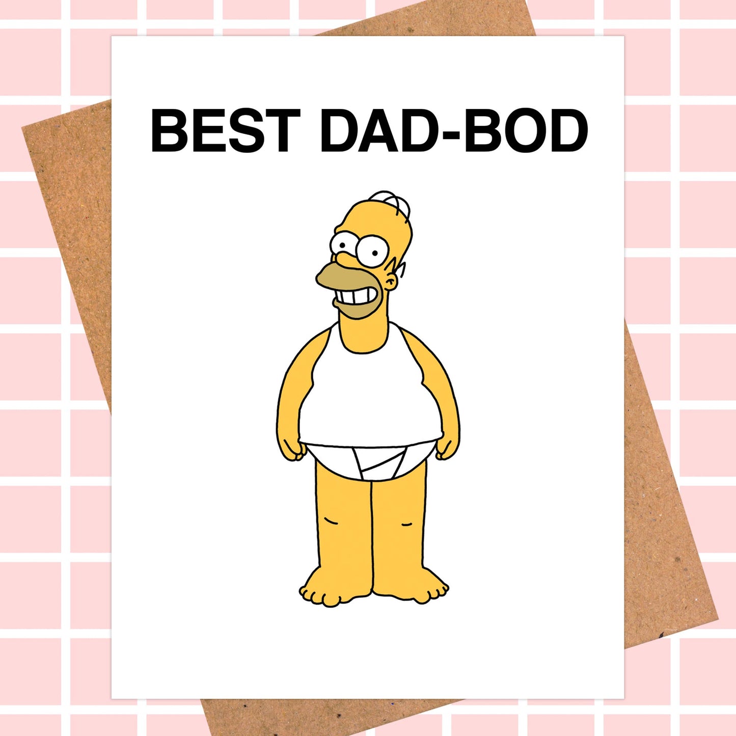 Best Dad-Bod Card, Funny Card For Dad