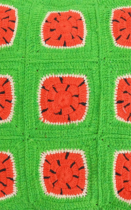 Watermelon Crochet Beach Tote