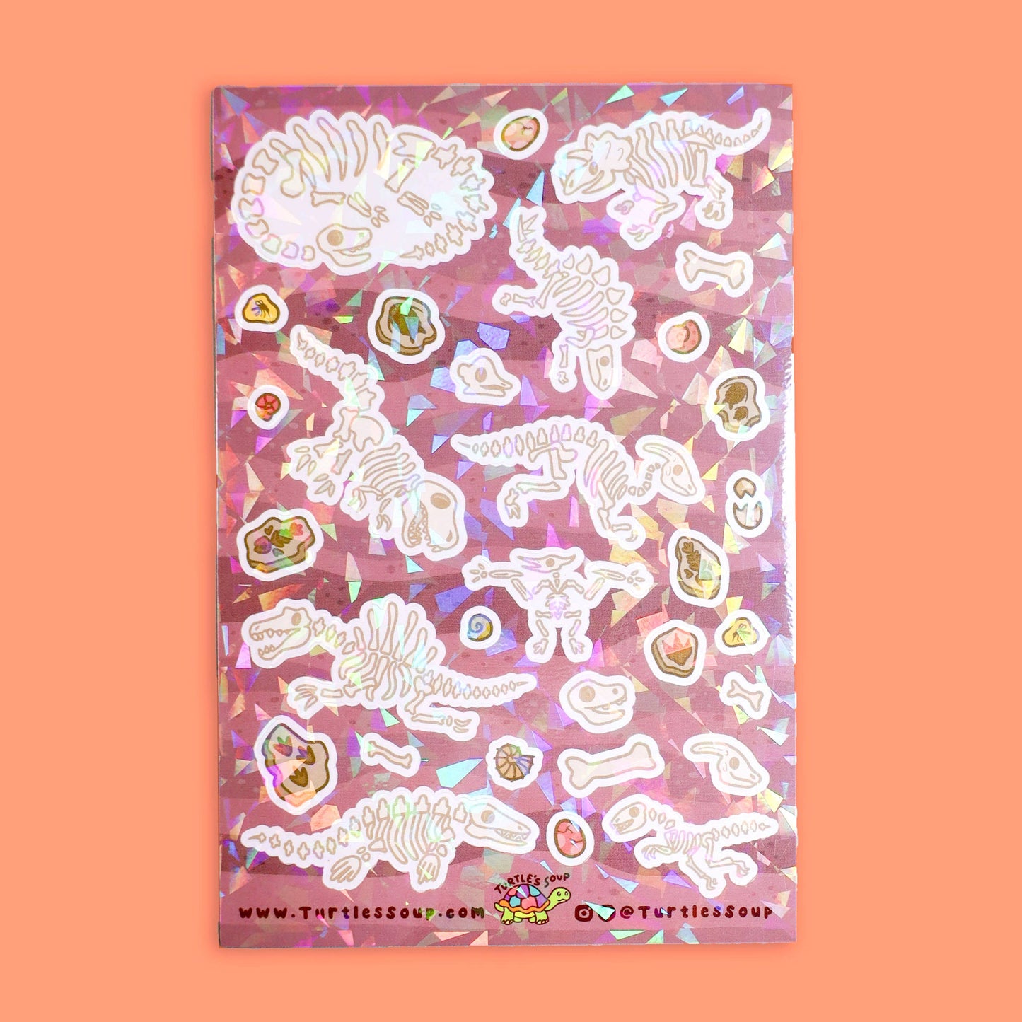 Cute Fossils Dino Vinyl Sticker Sheet