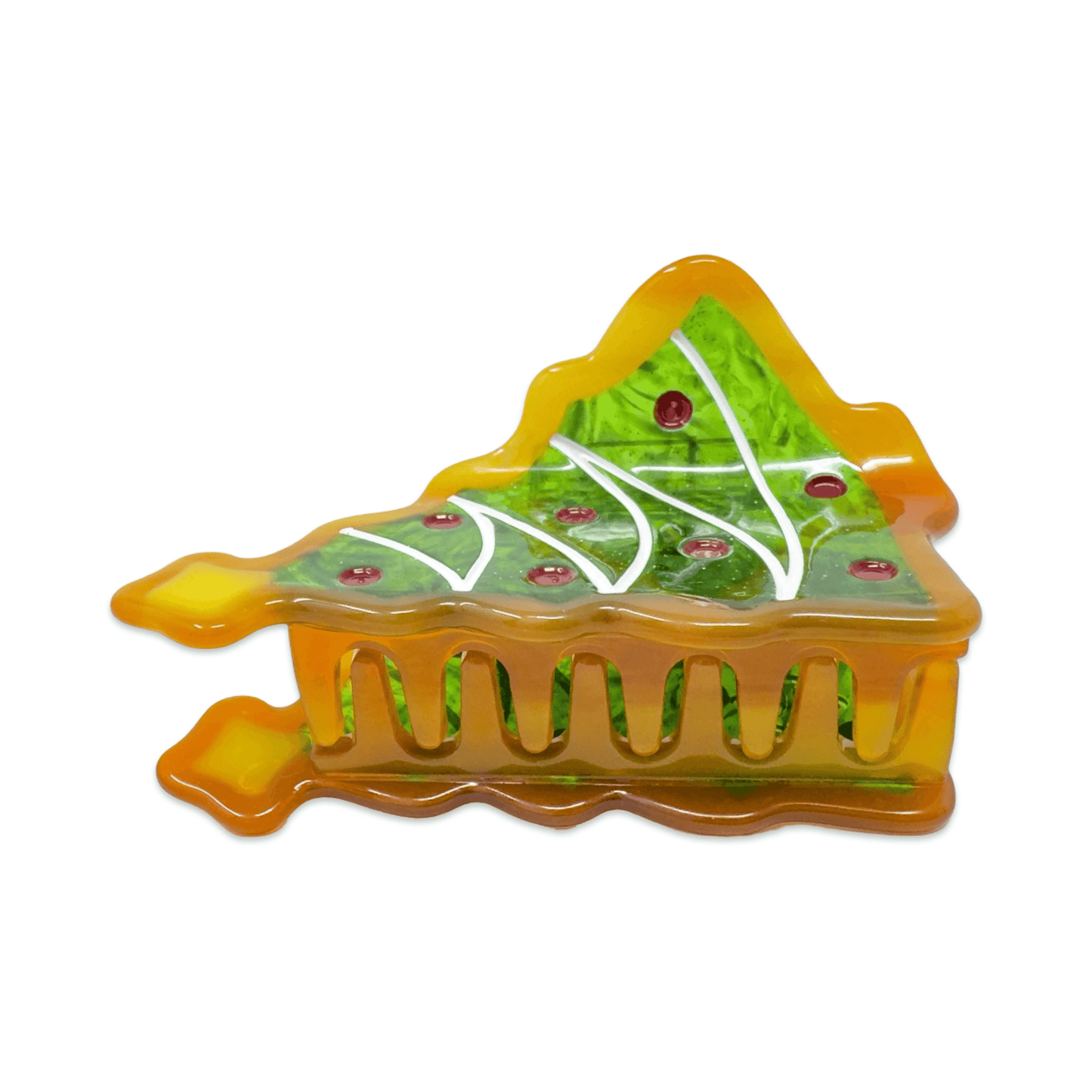 Midi Christmas Tree Cookie Hair Claw Clip
