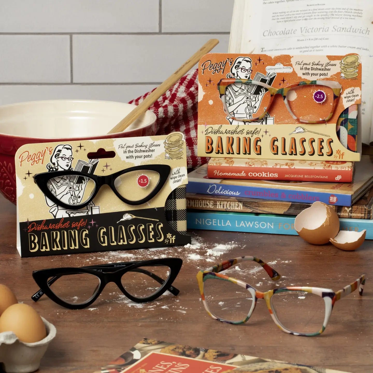 Peggy's Baking Glasses Patterned