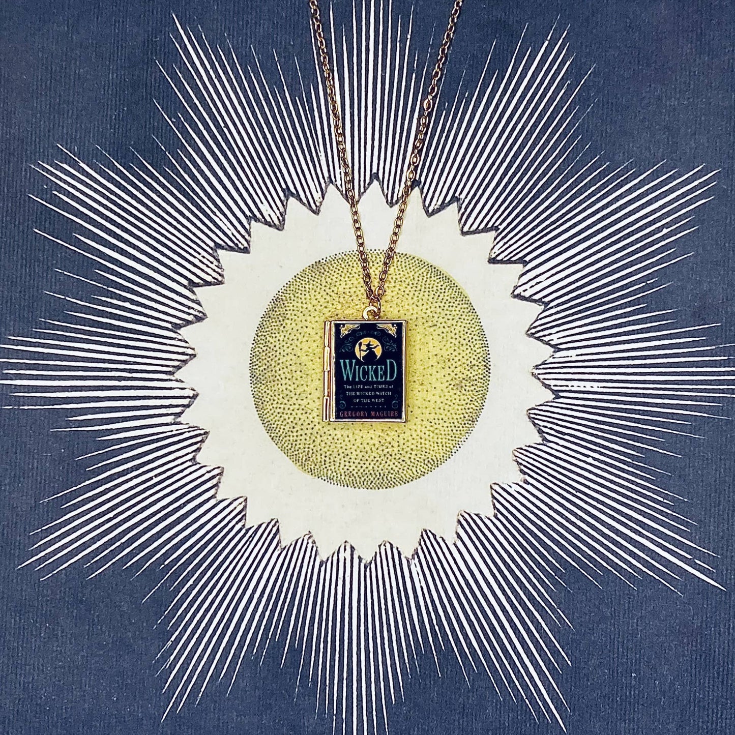 Book Locket Wicked Necklace