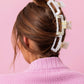 Pearl Confetti Claw Hair Clip Trio