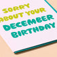 December Birthday Greeting Card