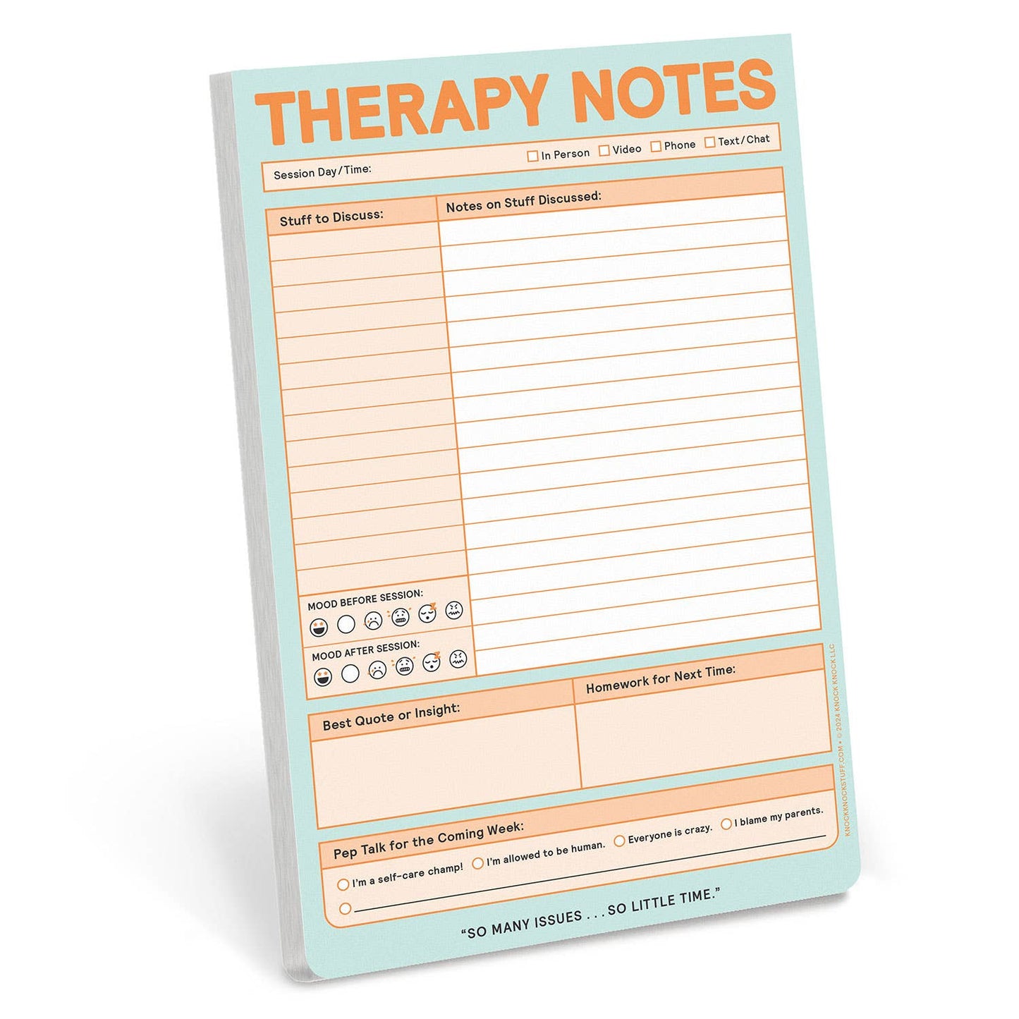 Therapy Notes Pad