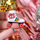 Roller Skate "Roll with It"  Enamel Pin