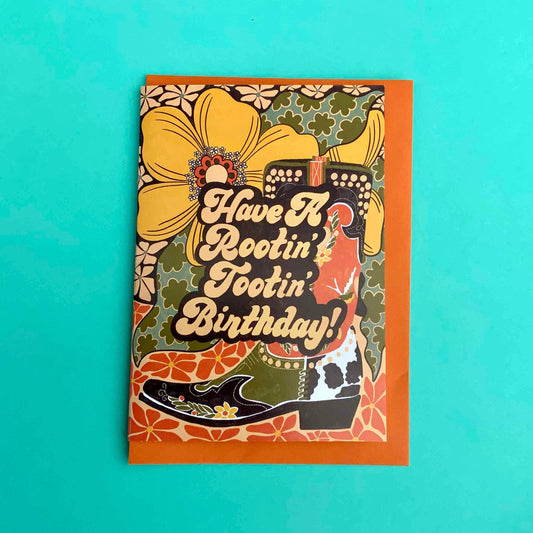 'Have a Rootin' Tootin Birthday' Greeting Card