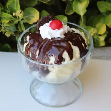 Faux Oreo Hot Fudge Sundae Decorative Tabletop Object