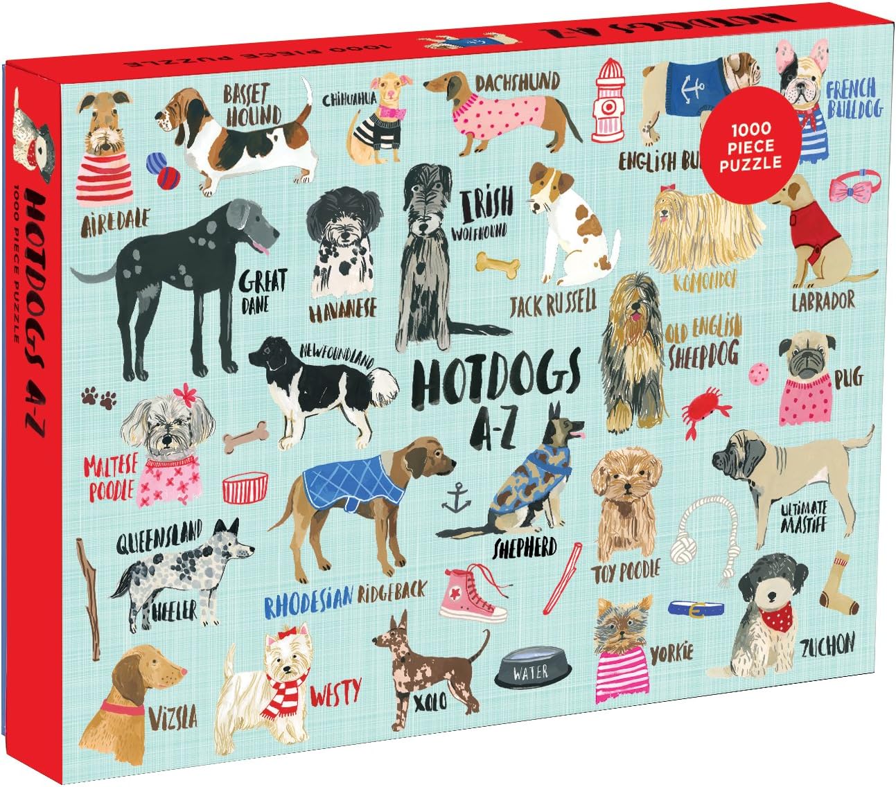 Hot Dogs A-Z 1000 Piece Puzzle