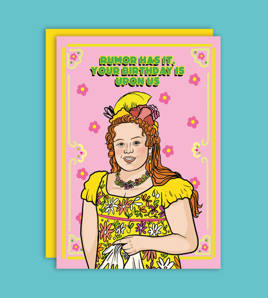 Penelope Bridgerton Rumor Has It Birthday Greeting Card