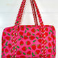 Strawberry Quilted Duffle Bag