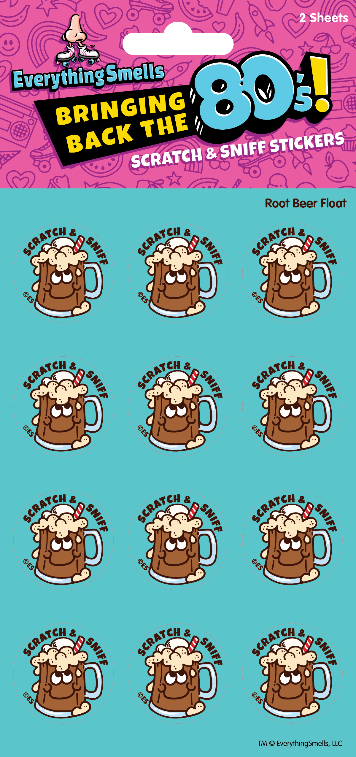 Root Beer Float Scratch & Sniff Stickers
