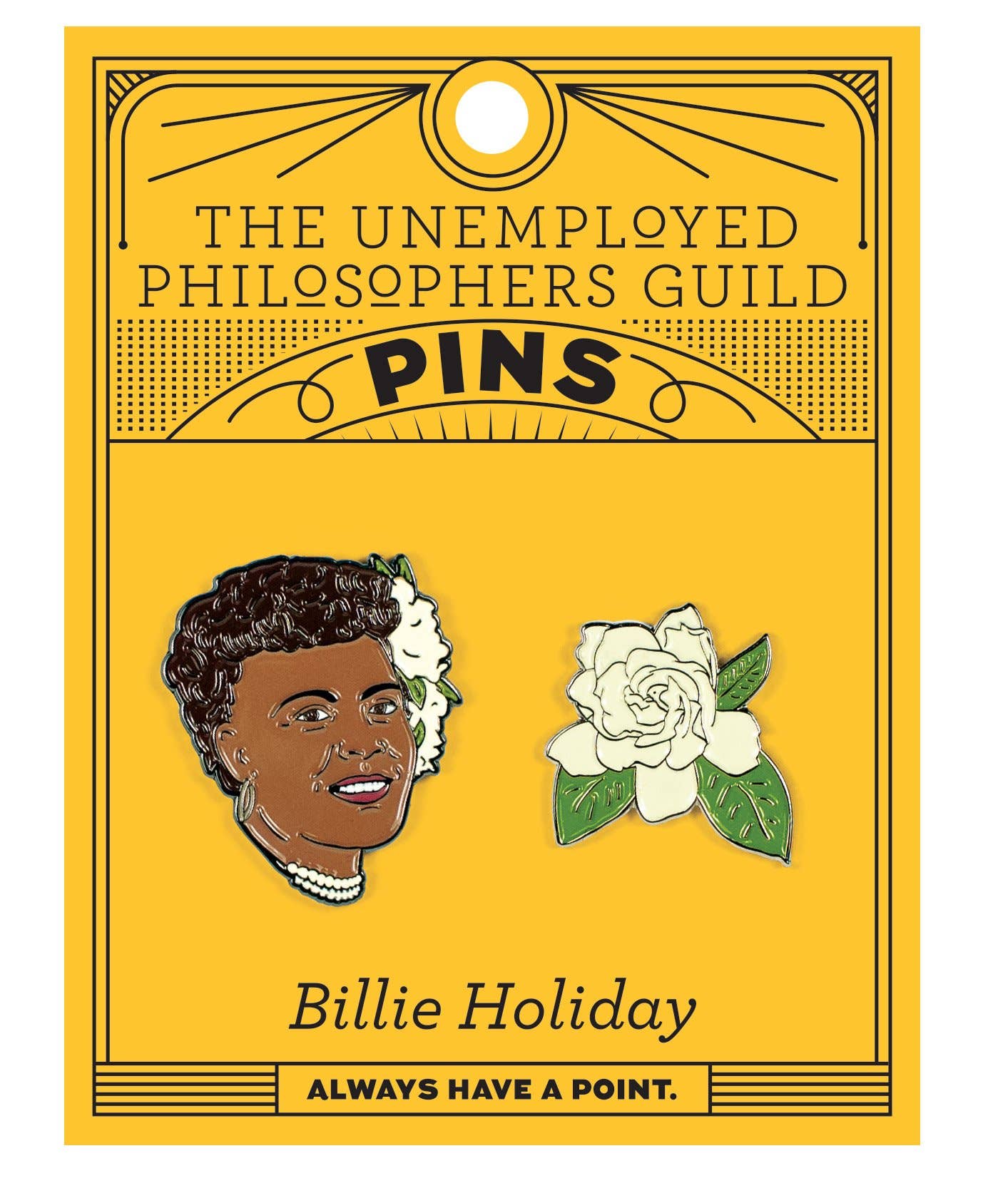 Billie Holiday & Gardenia Pins