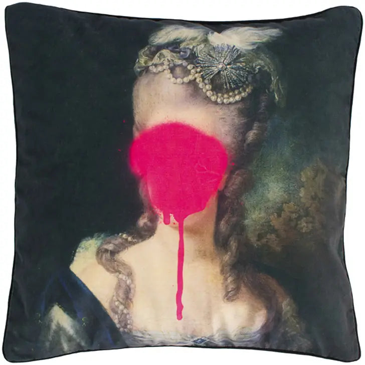 Luxury Velvet Cushion 'madame Blush'