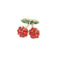 Sparkling Sweet Crystal Cherry Post Earrings