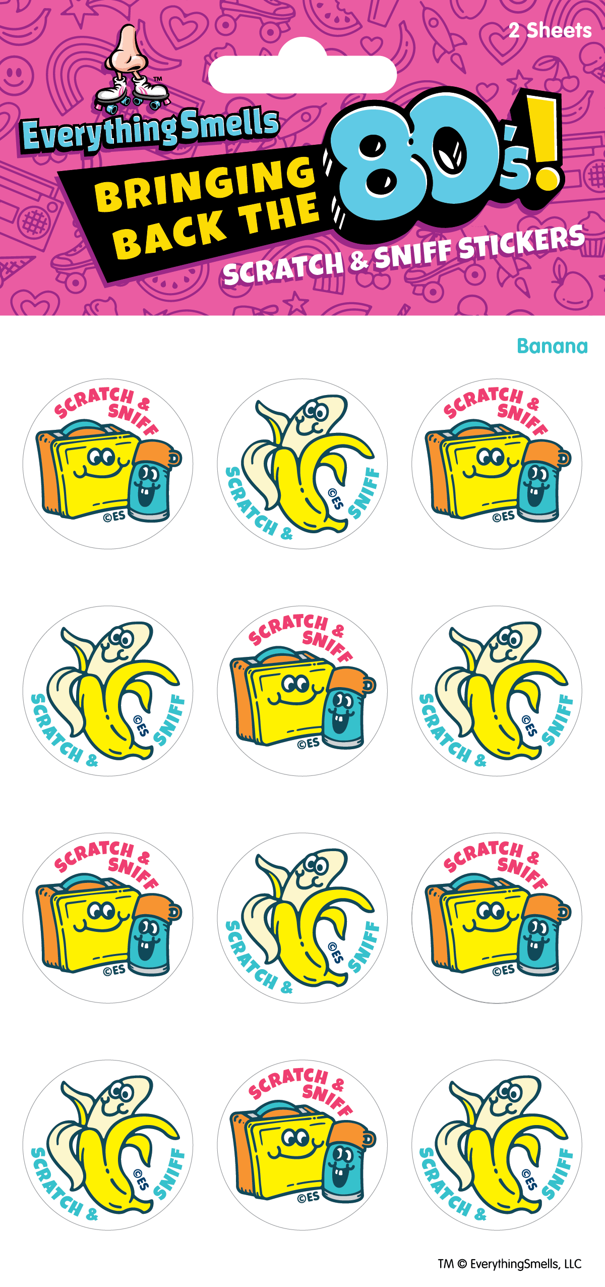 Banana & Lunch Box Scratch & Sniff Stickers