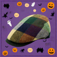 The "Bright Patch" - Greens and Purples Wool Pub Cap by Hologramme Paris