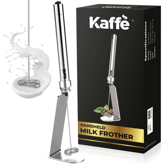 Kaffe Handheld Milk Frother with Stand