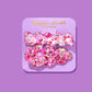 Pink Confetti Hair Clip Set