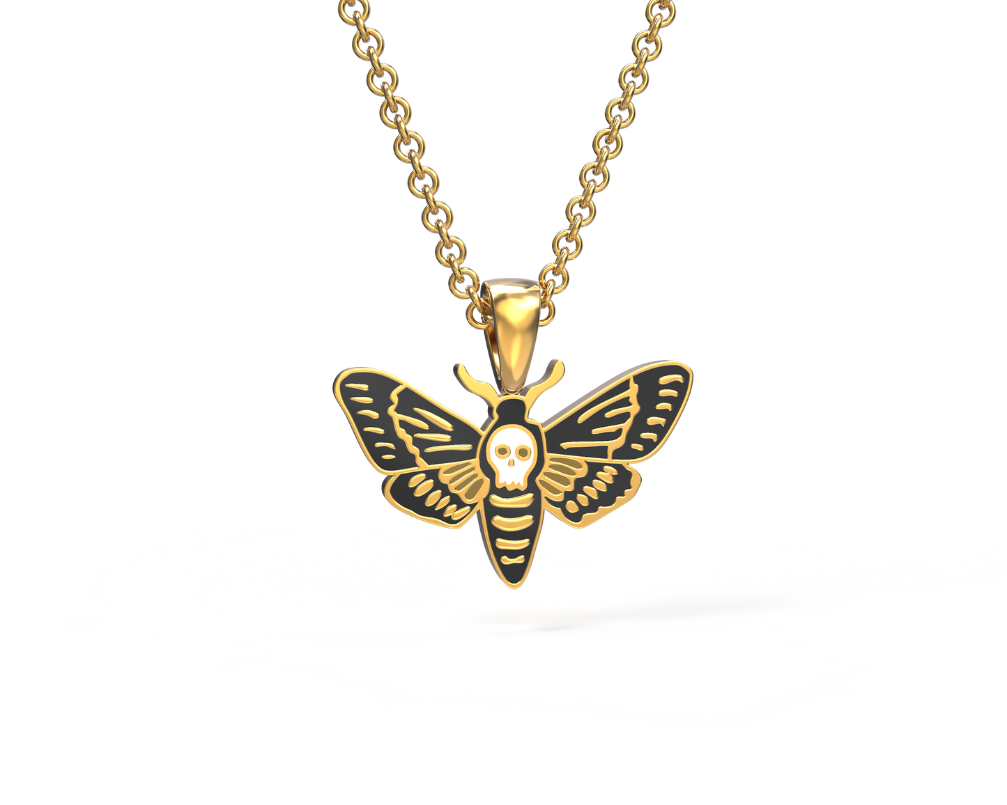 Head Hawkmoth Pendant Necklace