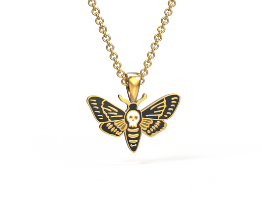 Head Hawkmoth Pendant Necklace