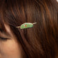 Pickle Guy Hairpin - 18k Gold Cloisonné Enamel Jewelry