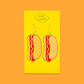 Hot Dog Charm Earrings