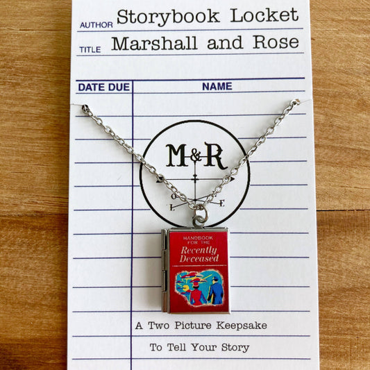 Book Locket Beetlejuice Necklace
