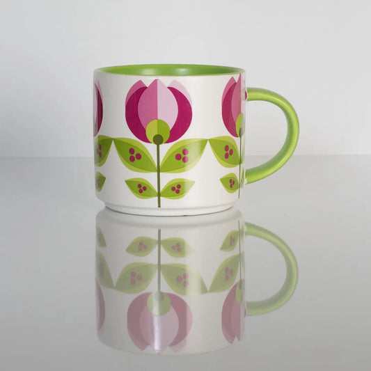 Mid Century Modern Tulip Coffee Mug