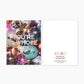 You're A Whole Vibe Metallic Disco Greeting Card