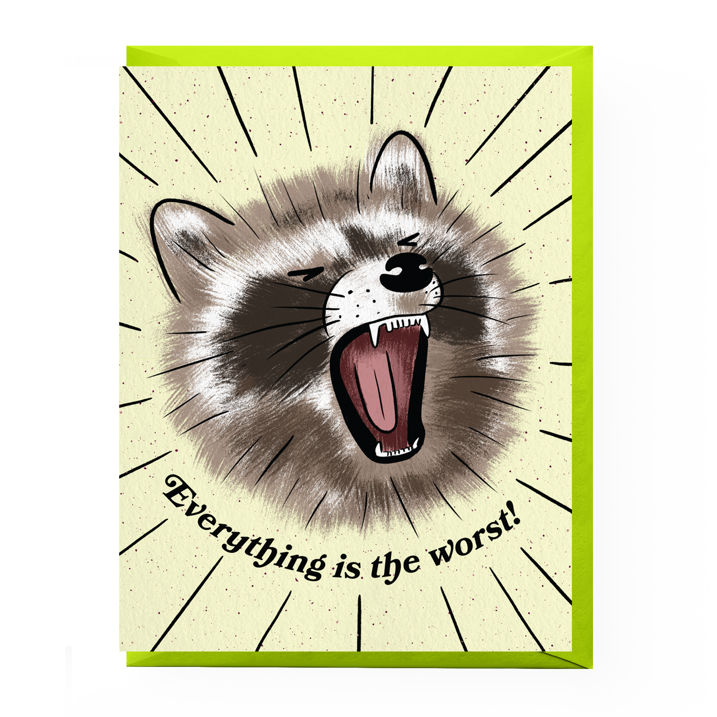 The Worst Raccoon Sympathy Card