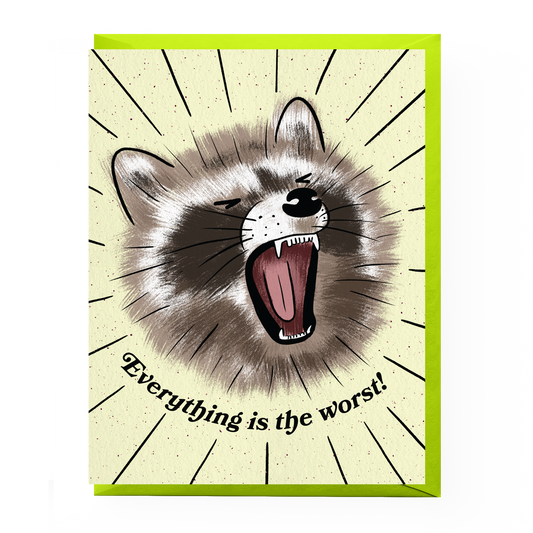 The Worst Raccoon Sympathy Card