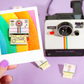 Rainbow Polaroid Camera Smile Enamel Pin