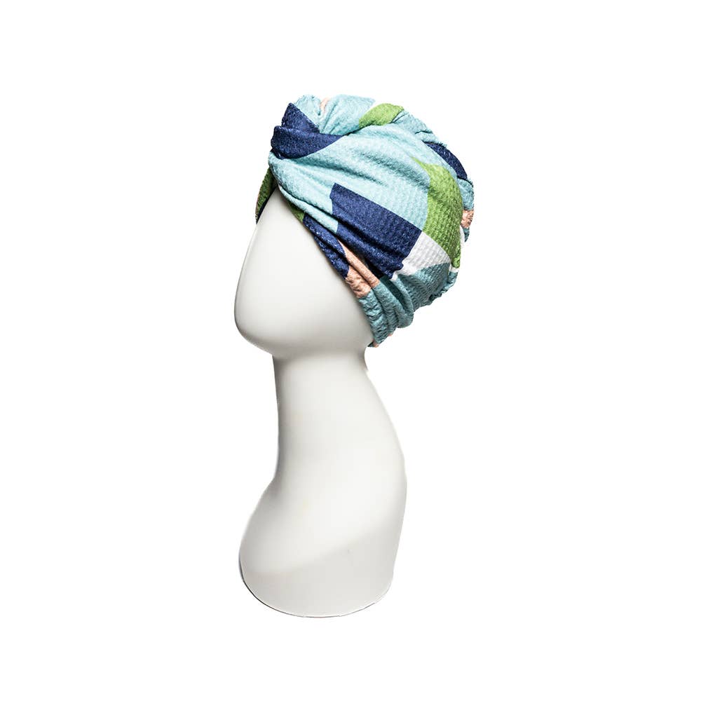 Hair Towel Wrap - Mod in Turquoise