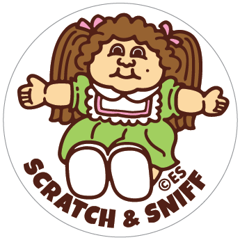 Baby Powder Doll Scratch & Sniff Stickers
