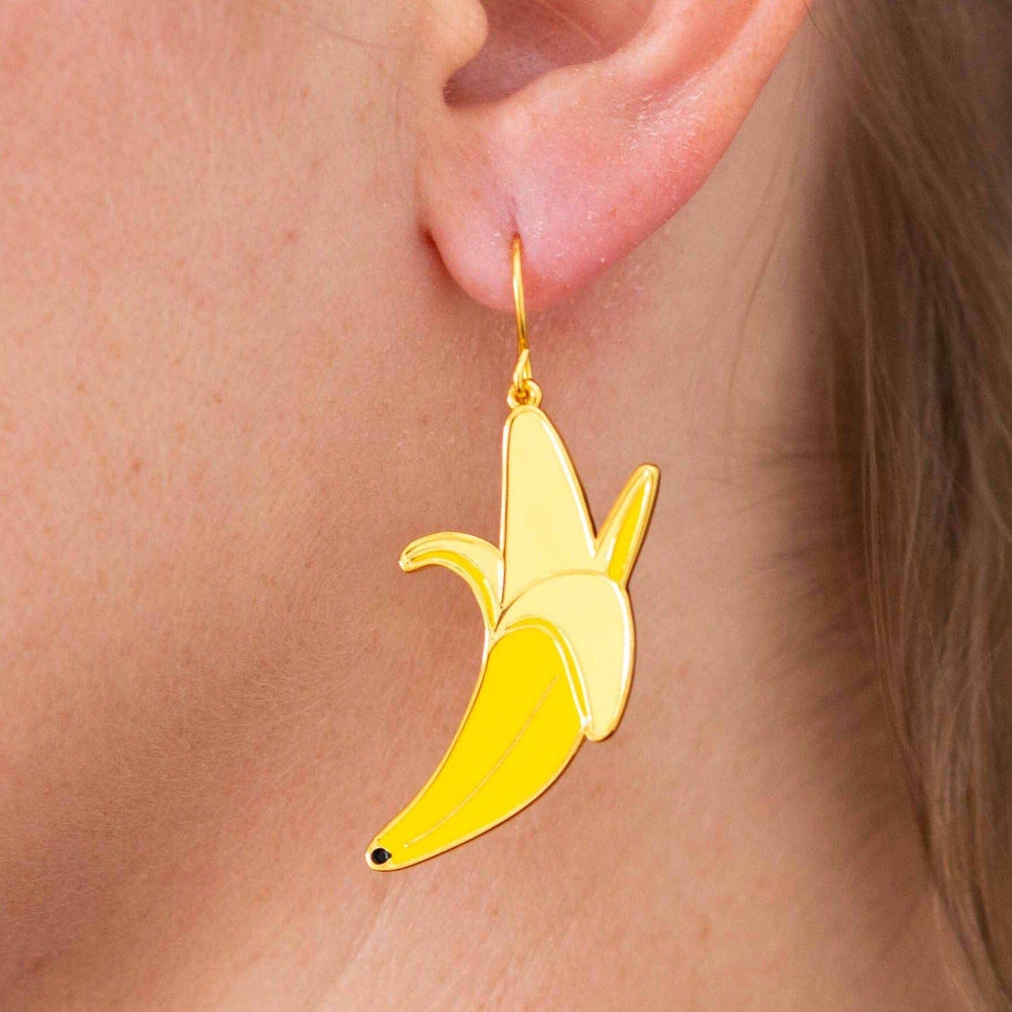 Peeled Banana Earrings