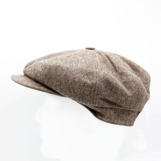 The "Birmingham" - Tobacco Newsboy Cap by Hologramme Paris