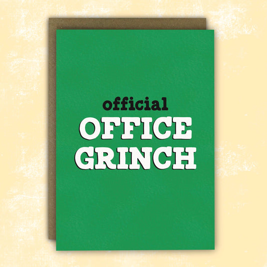 Funny Christmas Card - Office Grinch Card for Scrooges