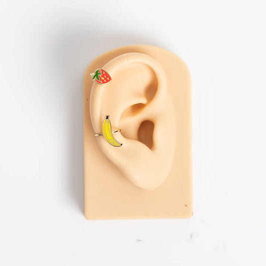 Yellow Owl Ear Cuffs