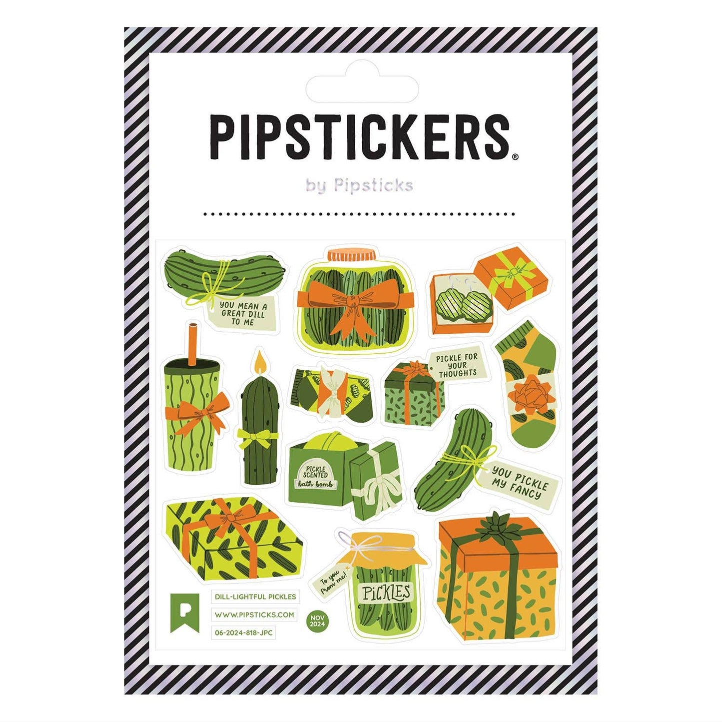 Dill-lightful Pickles Stickers