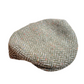 The Vintage Cap Tweed in Green and Gray Herringbone by Hanna Hats of Donegal