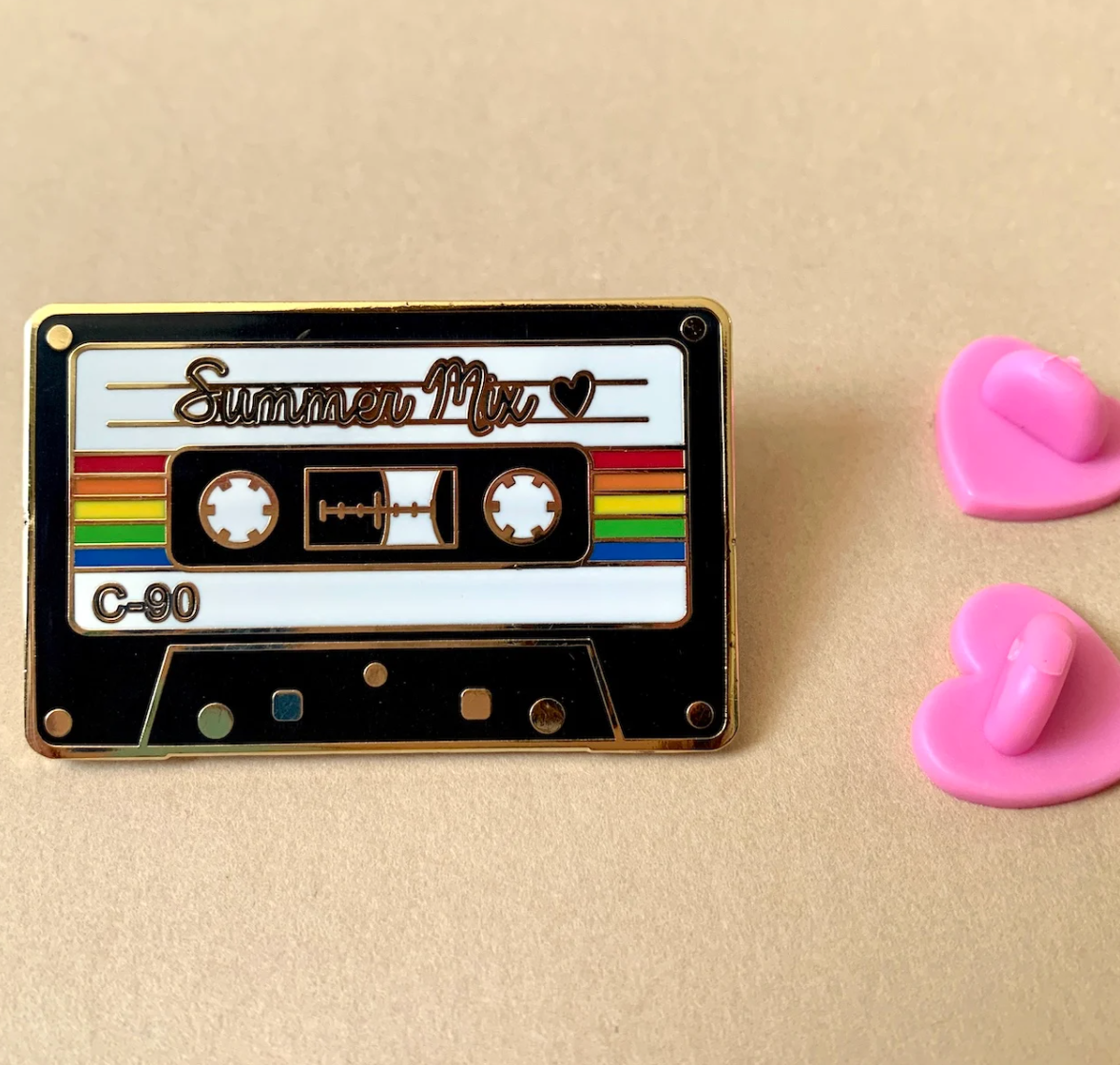 Summer Mix Tape Enamel Pin