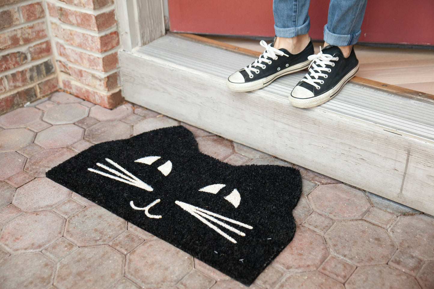 Cat Face Coir Doormat